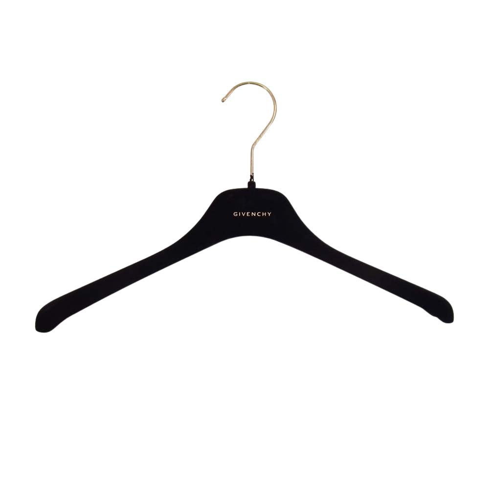 GIVENCHY ジバンシィ BW60NB11QE ポリエステル シフォン ボウタイ シャツ ブラック ネイビー系 34【新古品】【未使用】【中古】