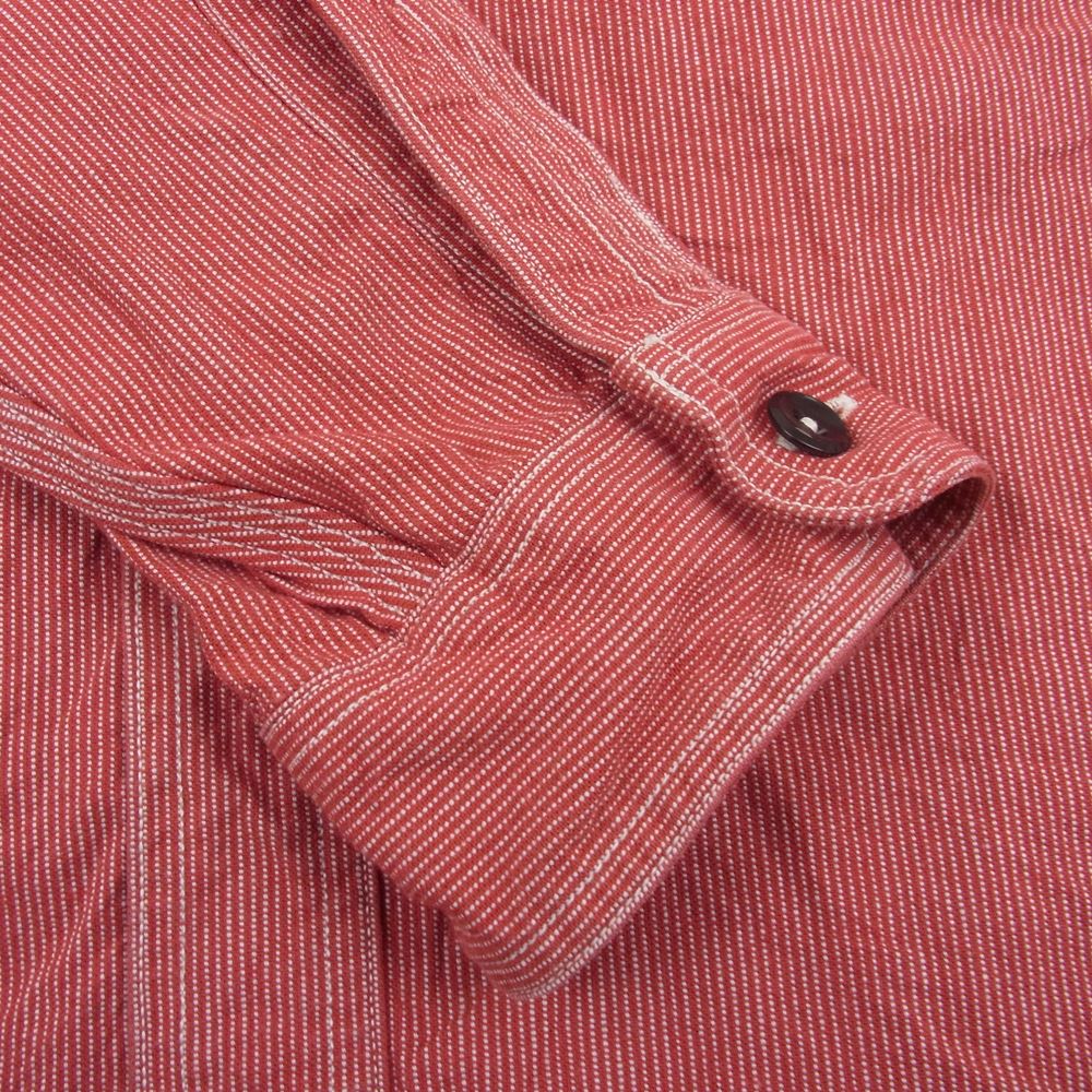SUGAR CANE シュガーケーン SC25511 JEAN CORD WORK SHIRT ジーンコード ワーク シャツ レッド系 S【中古】