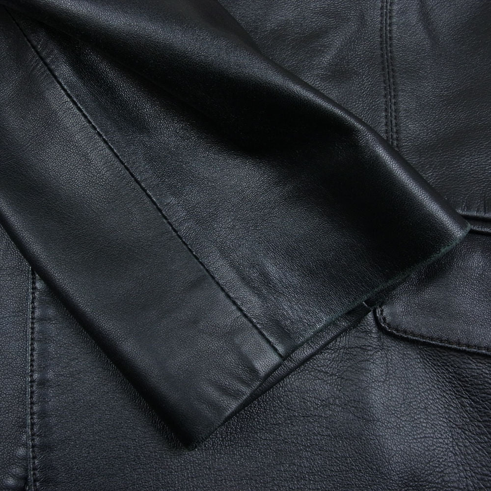 Paul Smith ポール・スミス シープレザー 1B テーラードジャケット ブラック系 L2【中古】