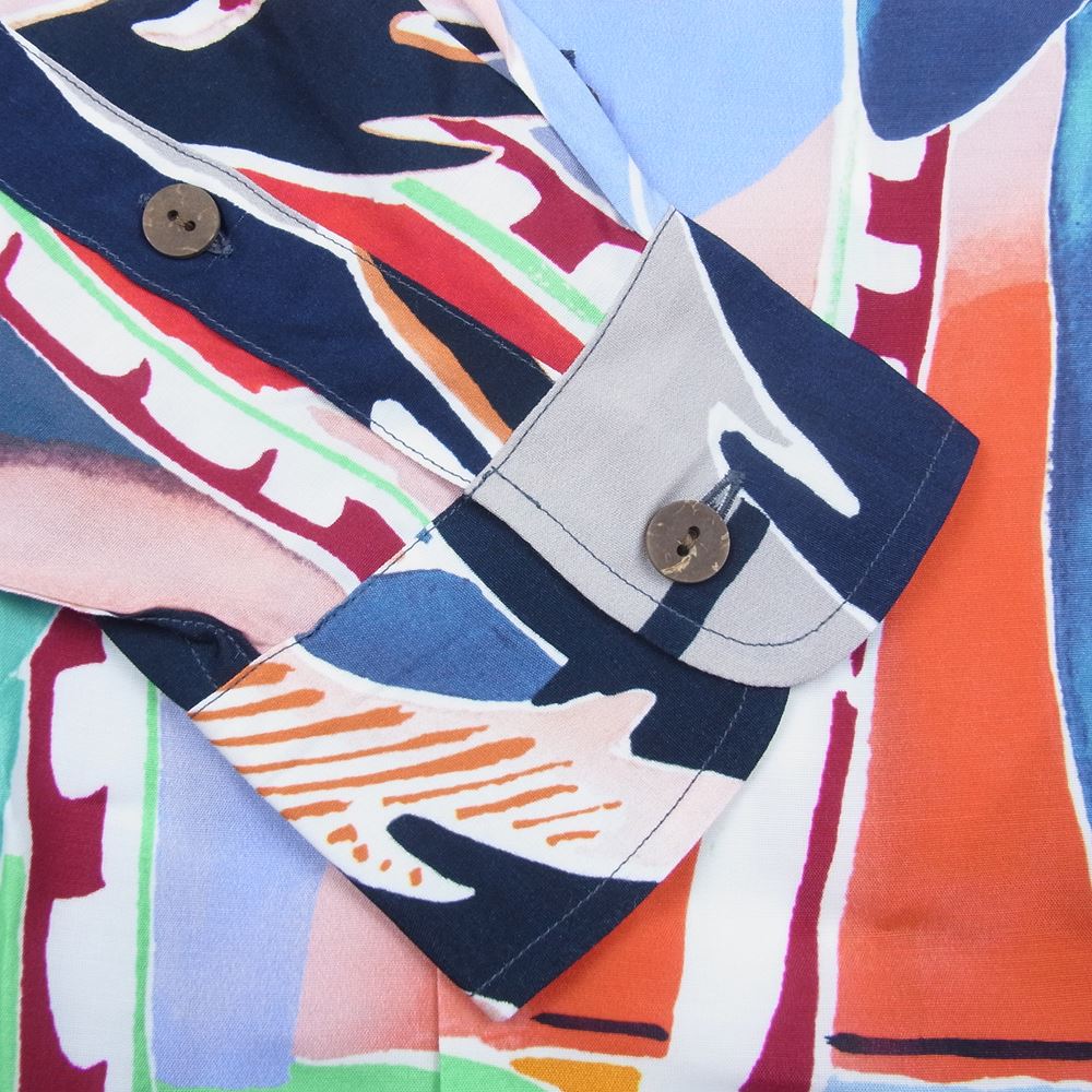 WACKO MARIA ワコマリア 22FW 22FW-WMS-HI09 HAWAIIAN SHIRT L/S TYPE-4 ハワイアン 長袖 シャツ アロハ シャツ マルチカラー系 L【新古品】【未使用】【中古】