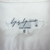 Yohji Yamamoto POUR HOMME ヨウジヤマモトプールオム 20AW HR-B05-001 台衿ロングカラー 環縫い コットンロングブラウス ホワイト系 2【中古】