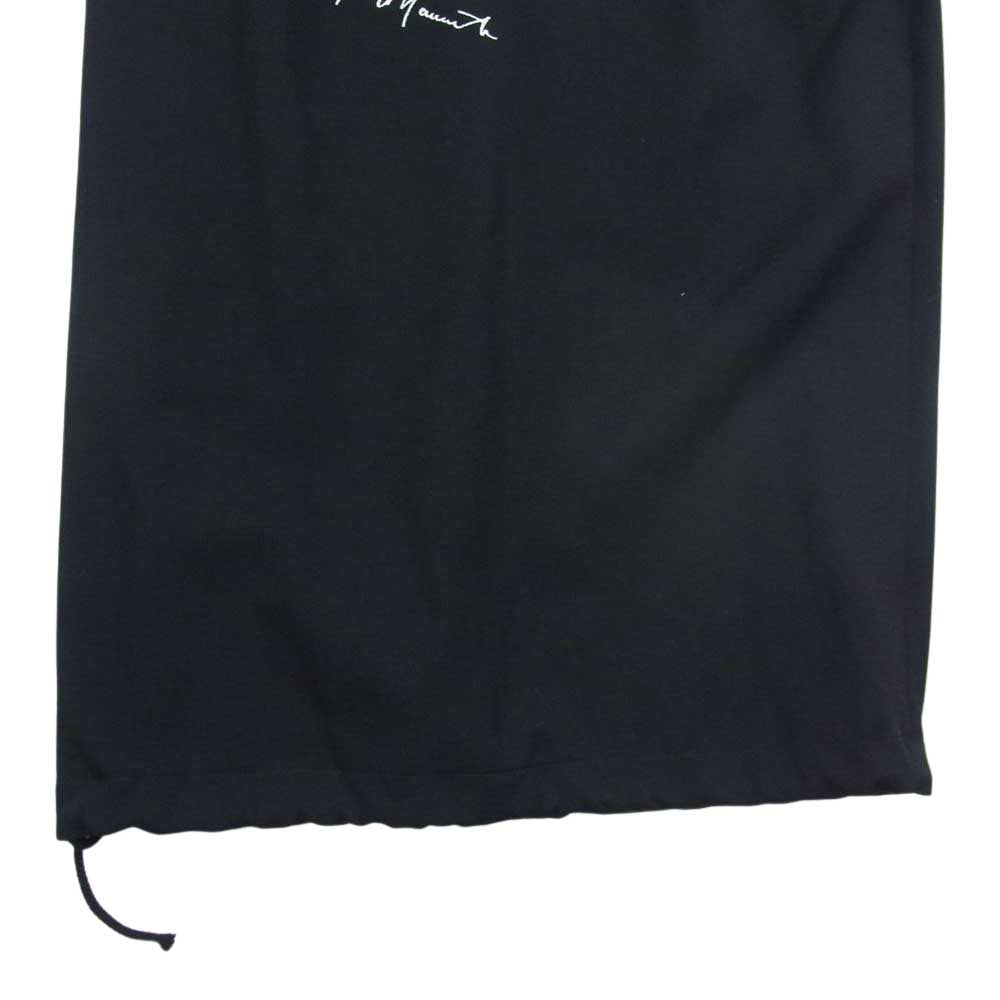 Yohji Yamamoto POUR HOMME ヨウジヤマモトプールオム 20SS HN-P90-102 山本耀司 墨絵 セルフポートレート 刺繍 ウールギャバジン バルーンパンツ ブラック系 2【美品】【中古】