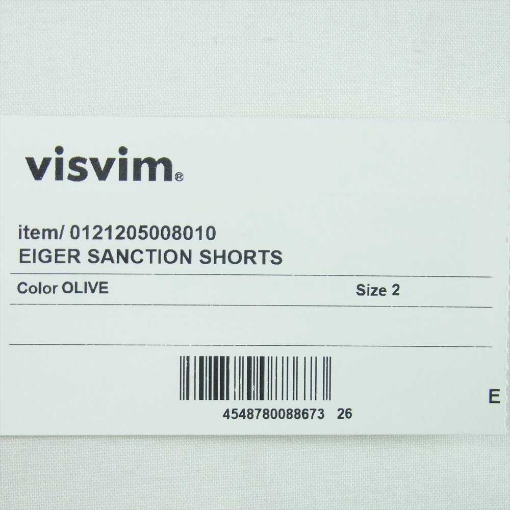 VISVIM ビズビム 0121205008010 EIGER SANCTION ミリタリー カーゴ ショーツ ショート ハーフ パンツ カーキ系 OLIVE 2【中古】