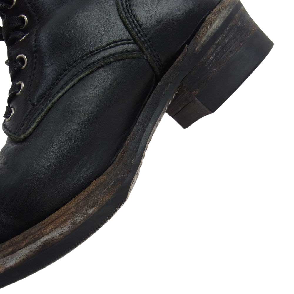ADDICT CLOTHES アディクトクローズ HORSEHIDE LACE-UP BOOTS ホースハイド レースアップ ブーツ ブラック系 US7.5【中古】