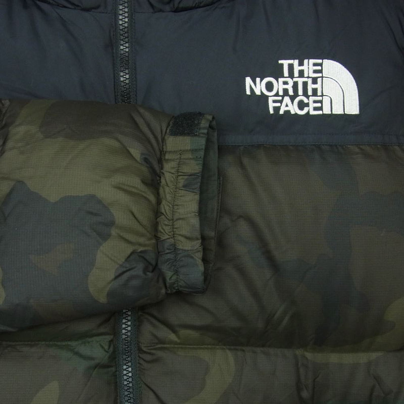 THE NORTH FACE ノースフェイス ND91632 Novelty Nuptse Jacket ノベルティー ヌプシ ダウン ジャケット ブラック系 ダークグリーン系 S【中古】