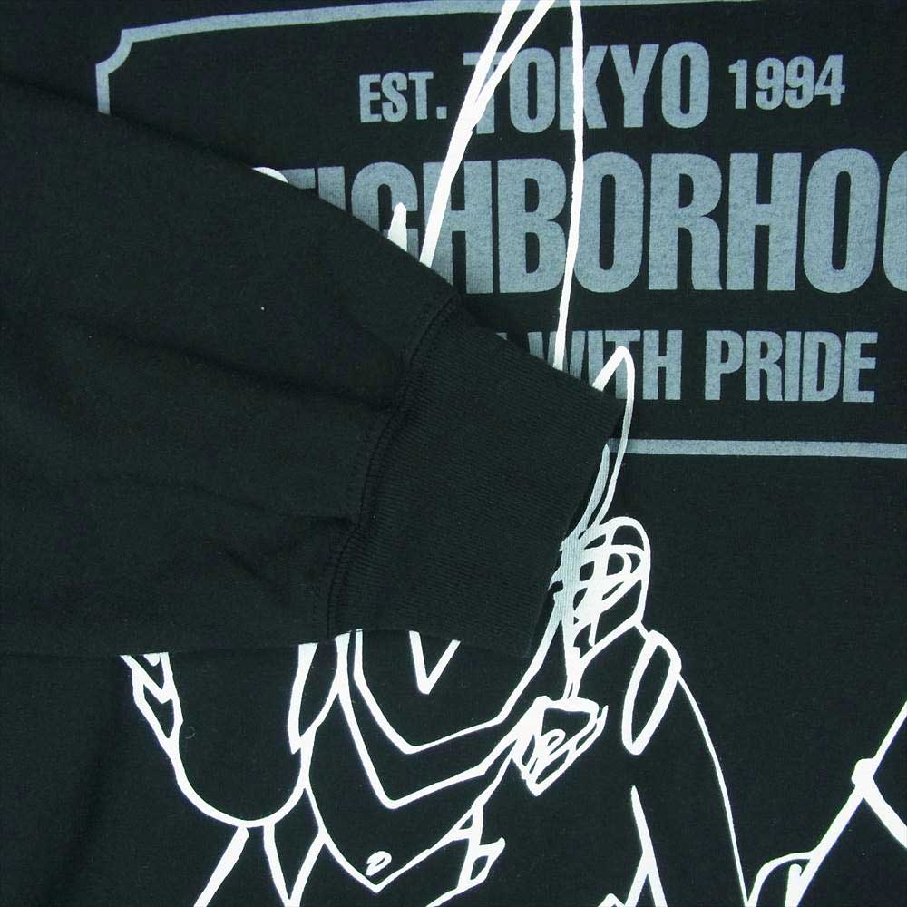 NEIGHBORHOOD ネイバーフッド FUTURA HOMESPRAY FL-007 CREWNECK LS . CO フューチュラ 長袖 Tシャツ カットソー ブラック系 XL【中古】