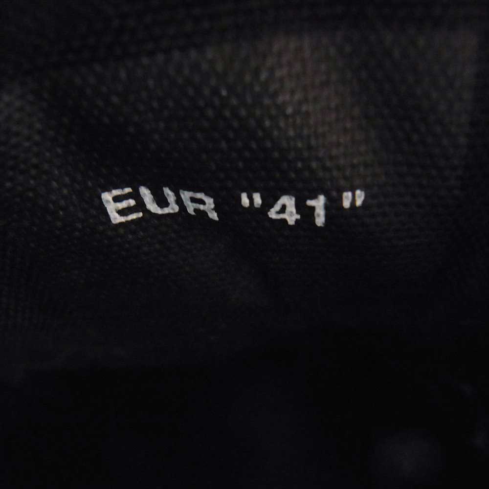 OFF-WHITE オフホワイト 19SS VULCANISED STRIPED LOWTOP アロー バルカナイズド ストライプ ローカット スニーカー ブラック系 41【中古】