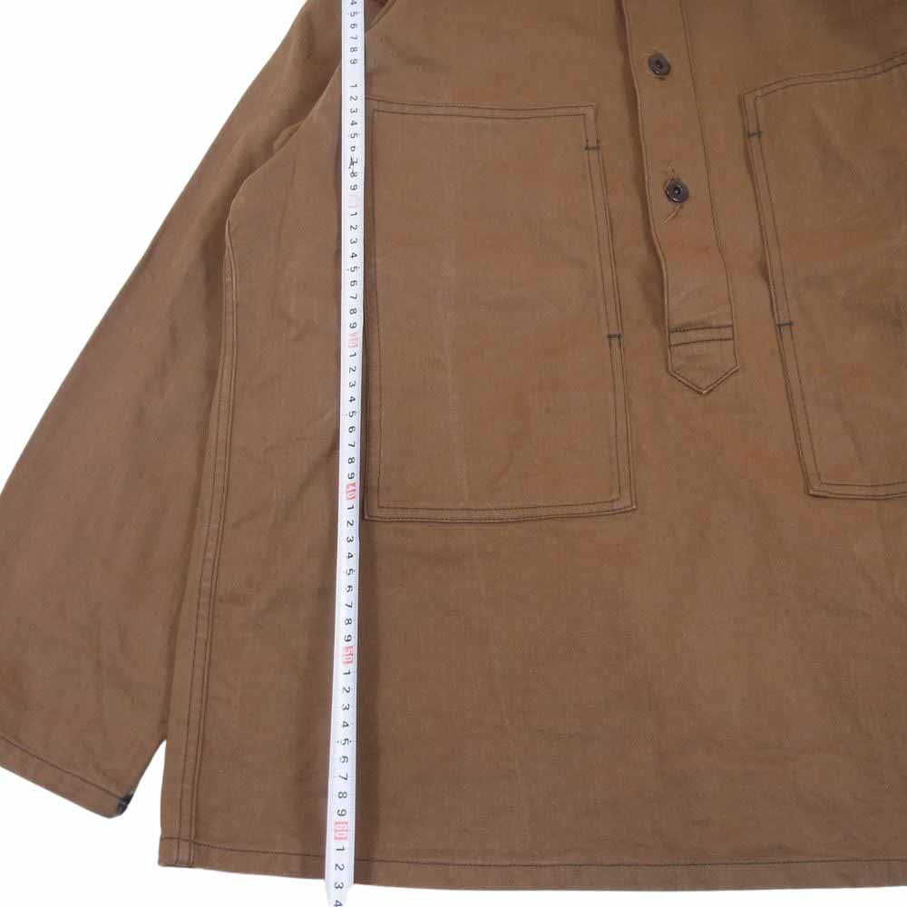 The REAL McCOY'S ザリアルマッコイズ WW1 BROWN FATIGUE COAT ブラウン ファティーグ コート プルオーバー ジャケット ブラウンデニム ブラウン系 42【中古】