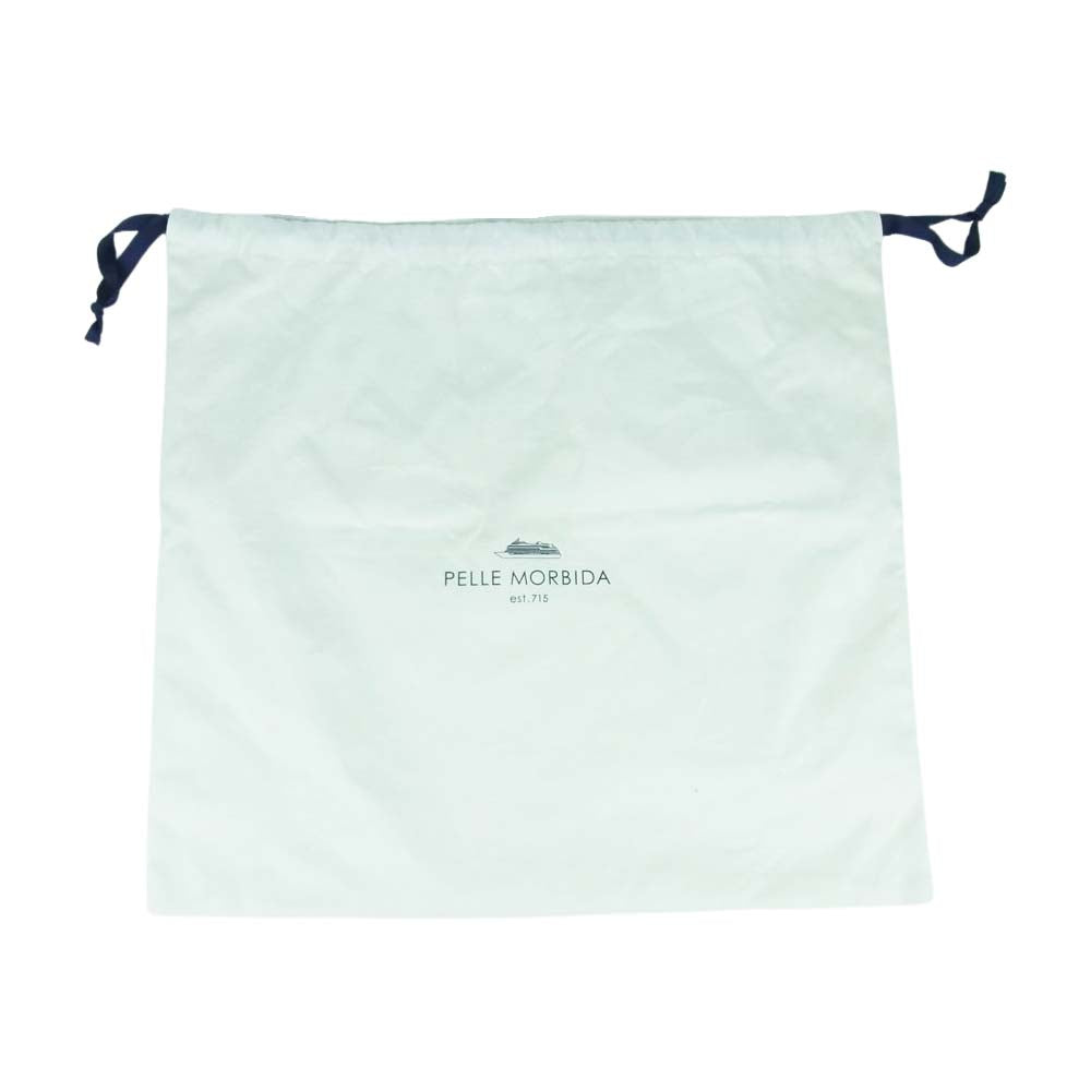 PELLE MORBIDA ペッレモルビダ Maiden Voyage メイデン ヴォヤージュ クラッチバッグ セカンドバッグ トラベルポーチ グレイッシュベージュ系【中古】