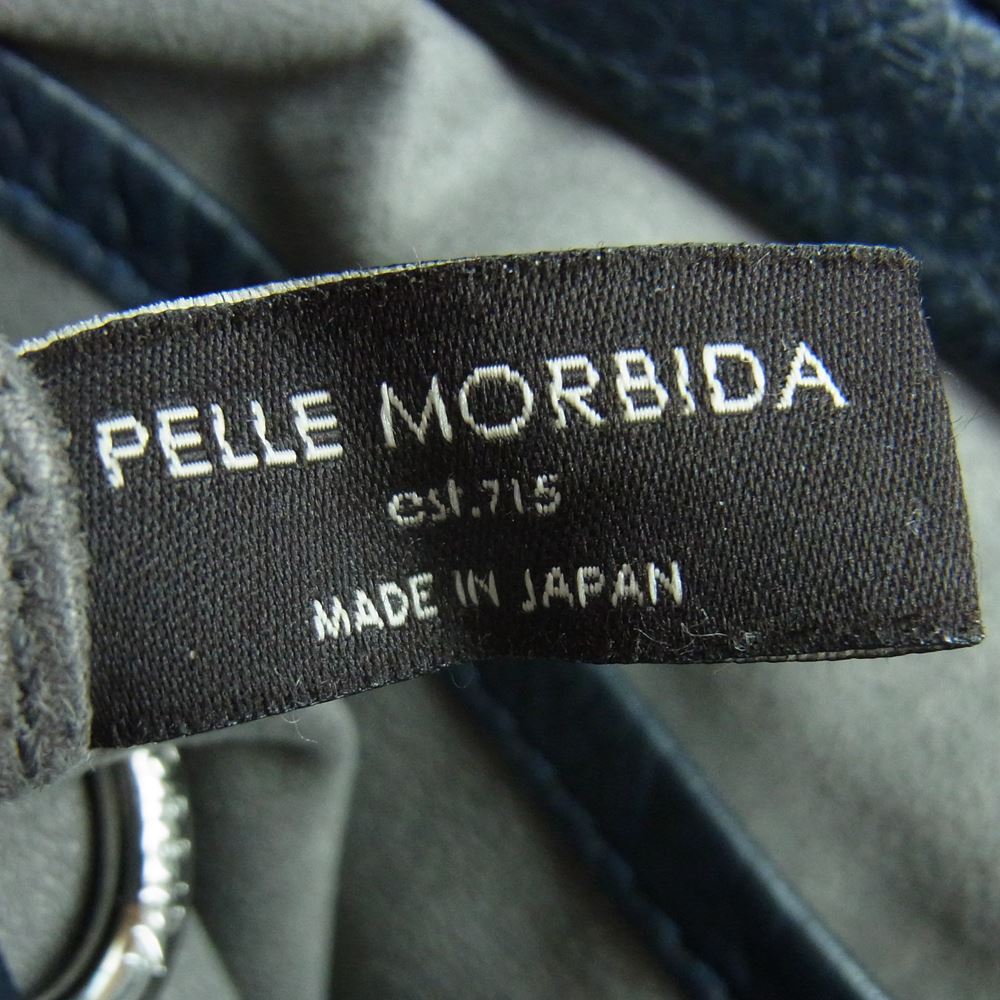 PELLE MORBIDA ペッレモルビダ Maiden Voyage メイデン ヴォヤージュ 2WAY セカンドバッグ クラッチバッグ ダークネイビー系【中古】