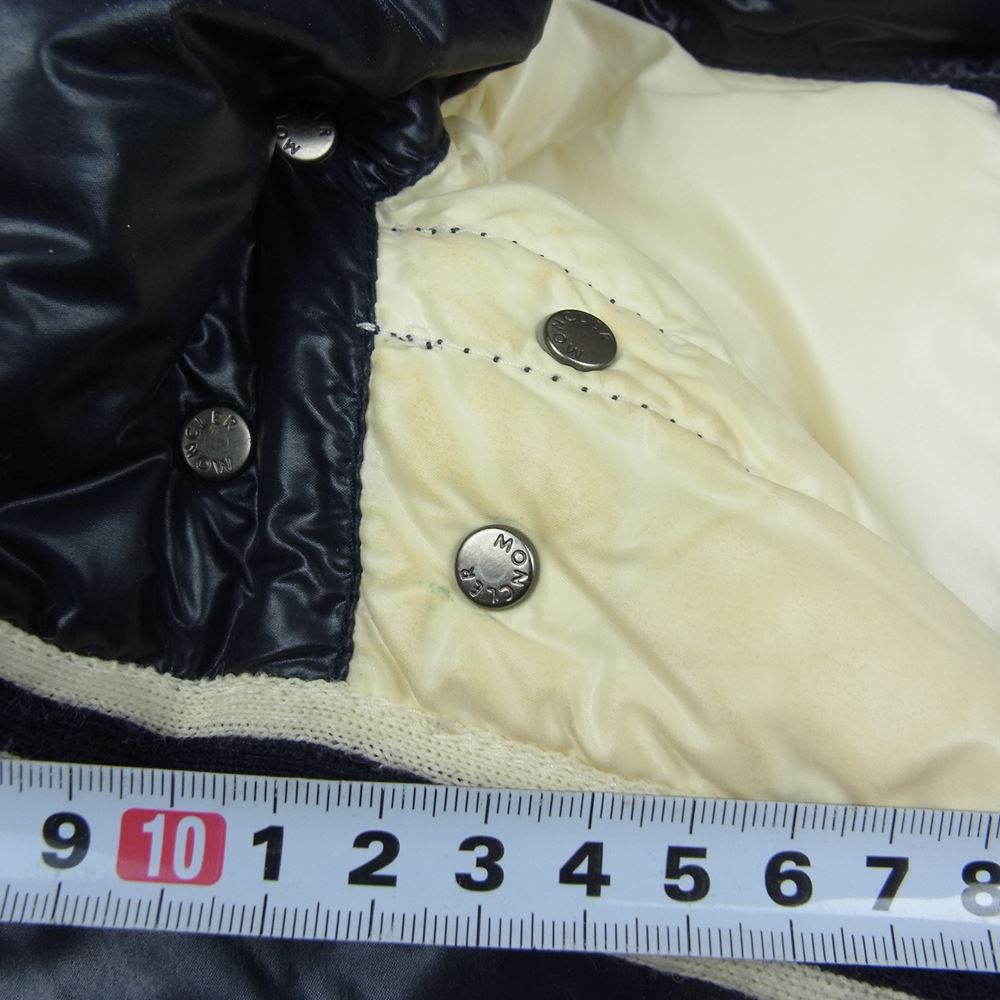 MONCLER モンクレール 国内正規品 BRANSON ブランソン ダウン ジャケット ネイビー系 1【中古】