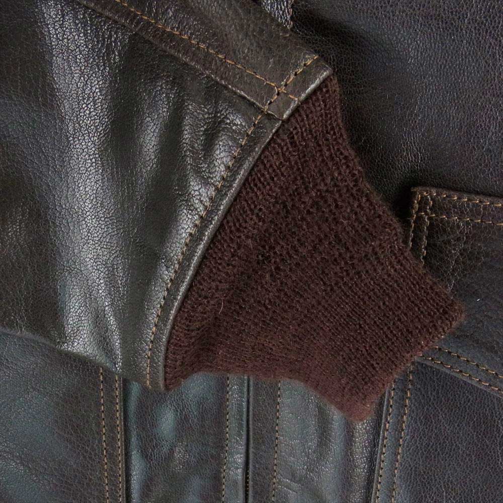 イーストマン レザー クロージング TYPE G-1 EASTMAN MODEL GOATSKIN ミリタリー フライト ジャケット ダークブラウン系 40【美品】【中古】