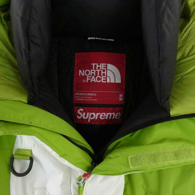 Supreme シュプリーム 20AW ND92003I × THE NORTH FACE S Logo HIMALAYAN PARKA Sロゴ  ヒマラヤン パーカー ダウン ジャケット ライトグリーン系 M【中古】