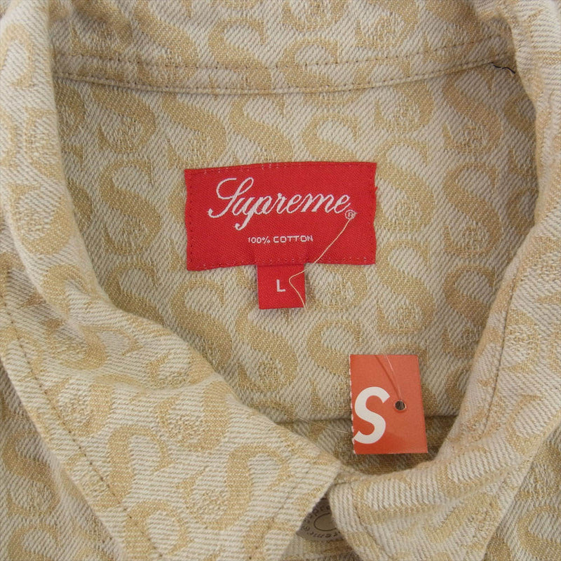 Supreme Monogram Denim Shirt L