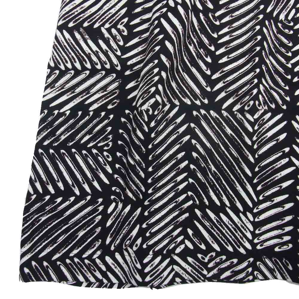 marimekko マリメッコ YN0928 七分袖 膝丈 ワンピース 総柄 ブラック系 36【中古】