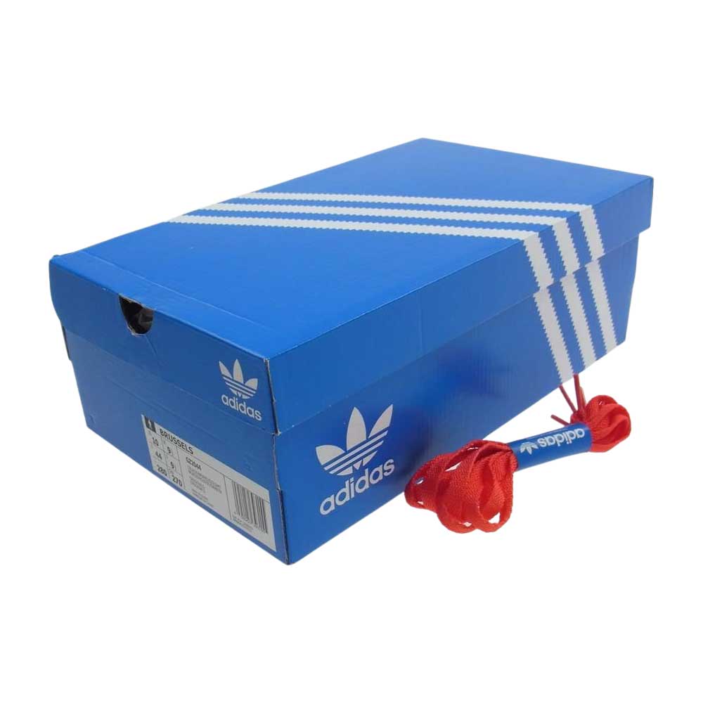 adidas アディダス GZ2044 BRUSSELS ブリュッセル スエード ローカット スニーカー ブラック系 レッド系 28.0cm【新古品】【未使用】【中古】