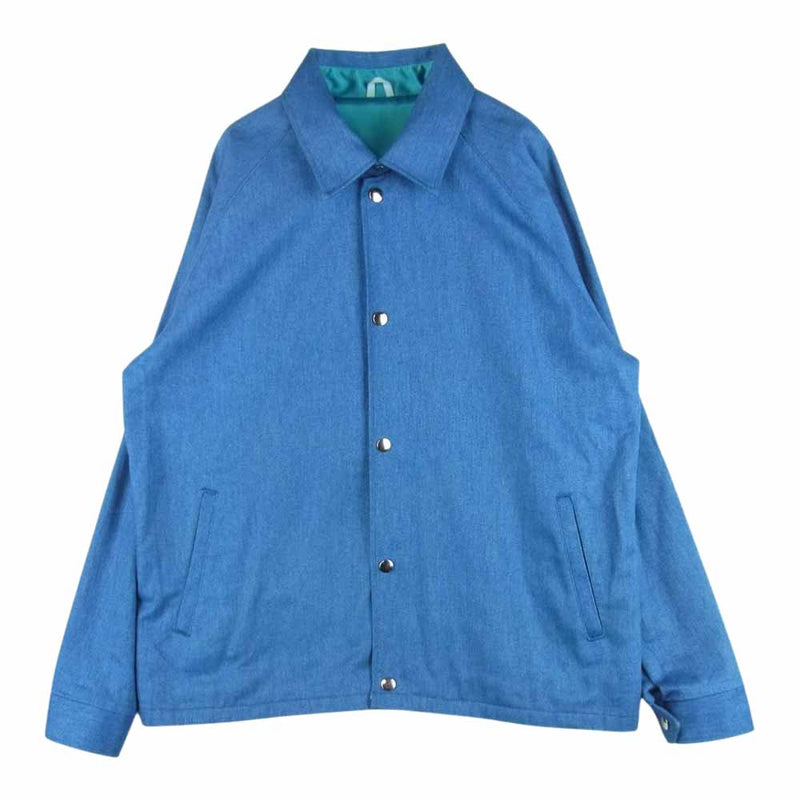 スリーフェイス 17SS COACH JACKET バックロゴ デニム コーチ ジャケット インディゴブルー系 M【中古】