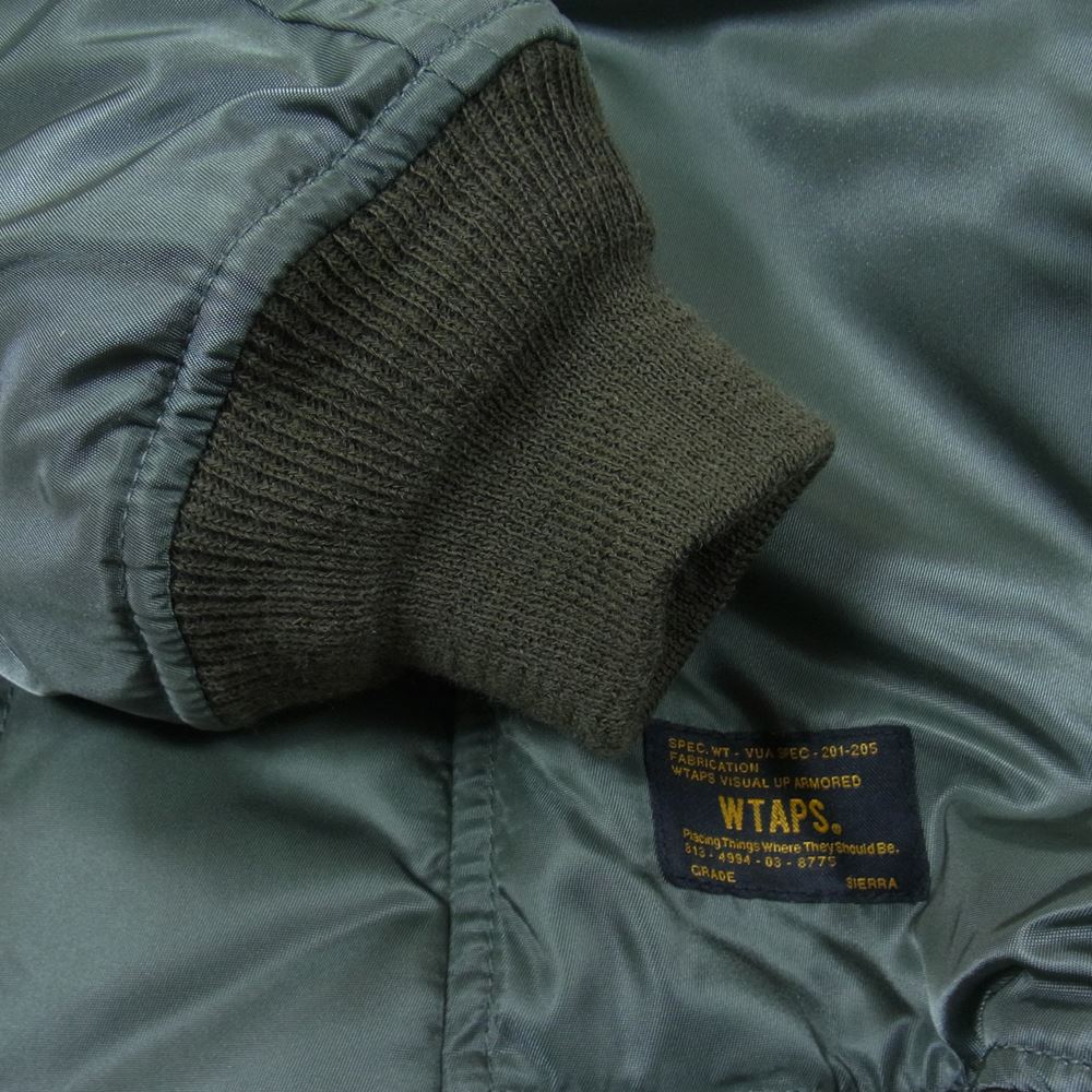 WTAPS ダブルタップス 17AW 172GWDT-JKM01 N-2B フライト ジャケット カーキ系 1【中古】