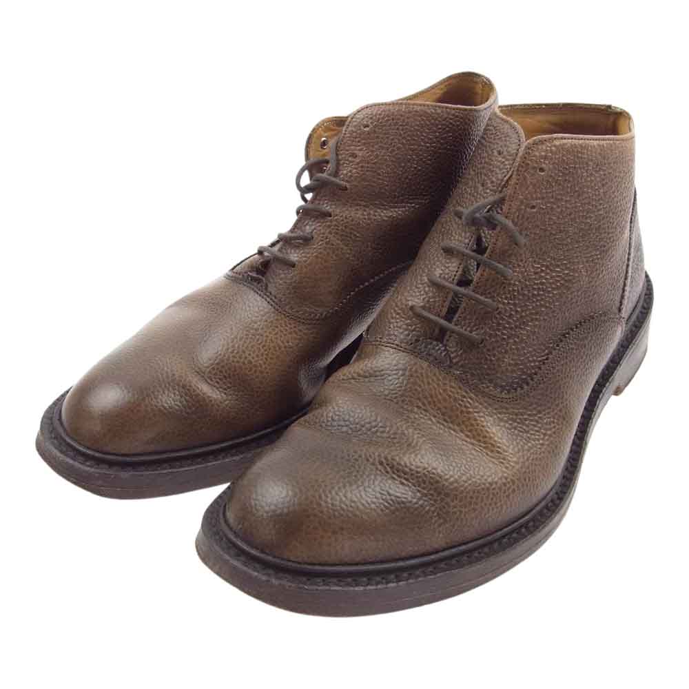 Tricker's トリッカーズ ブーツ EVISU エビス 別注 レザー チャッカ ブーツ  ブラウン系【中古】 Tricker's トリッカーズ EVISU エビス 別注 レザー チャッカ ブーツ