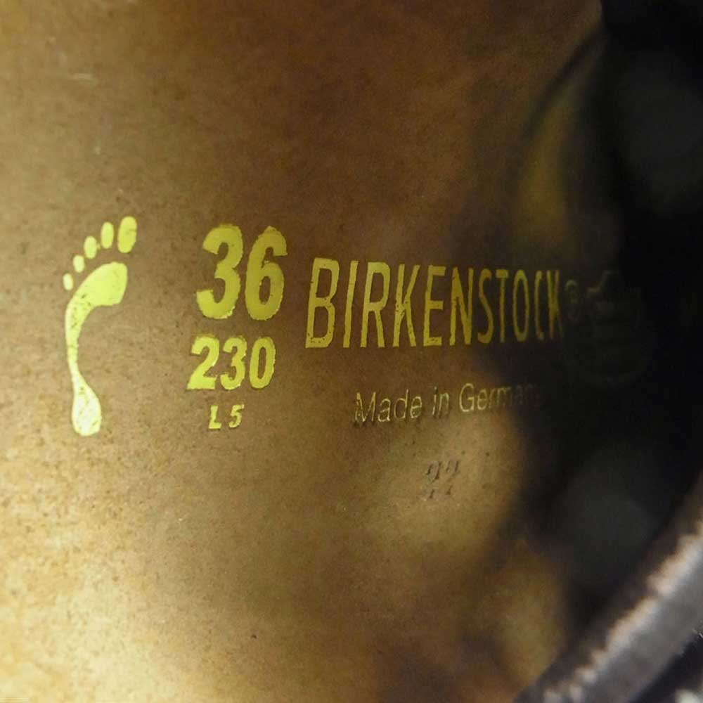 BIRKENSTOCK ビルケンシュトック MONNTANA モンタナ スエード レースアップ シューズ ブラウン × ブラック ブラウン系 23.0cm【中古】