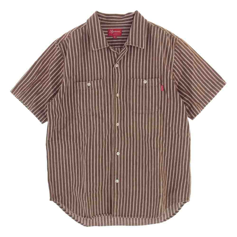 supreme 17ss Stripe Denim S/S Shirt - シャツ