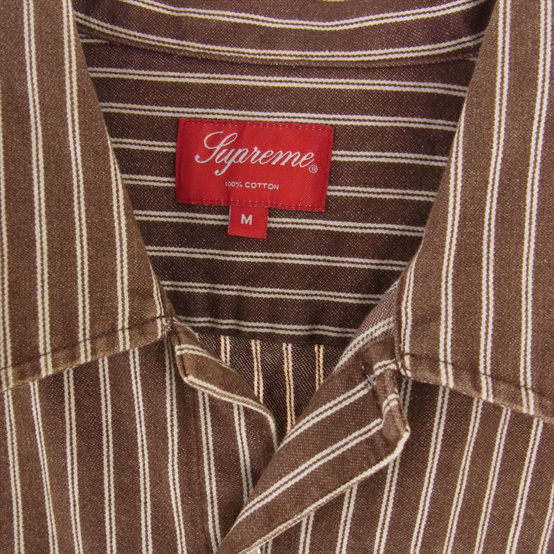 即納定番 Supreme - Supreme'Stripe Denim S/S Shirt'ストライプ ...