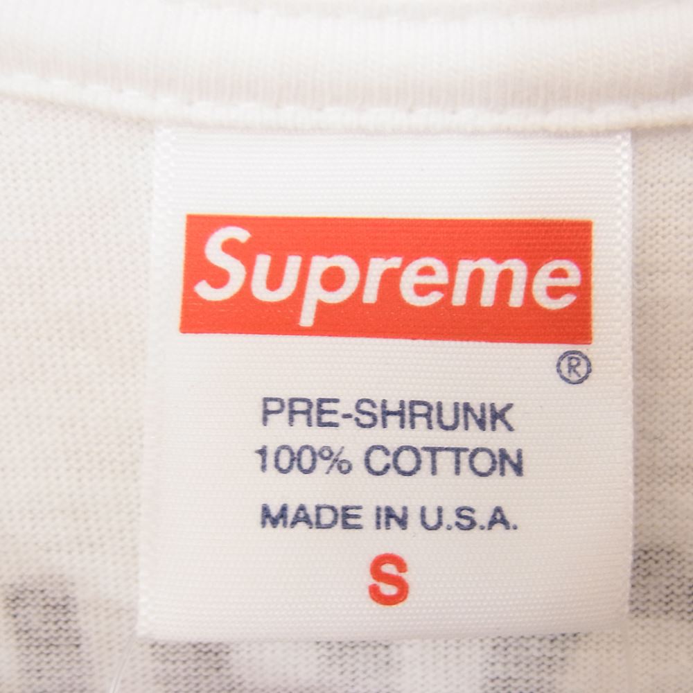 Supreme シュプリーム 21SS Spiral Tee スパイラル 半袖 Tシャツ ホワイト系 S【中古】