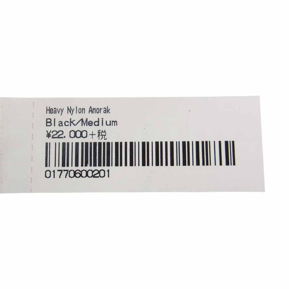 Supreme シュプリーム 19AW Heavy Nylon Anorak ROYAL フロントロゴ ヘビーナイロン アノラック ジャケット ブラック系 M【中古】