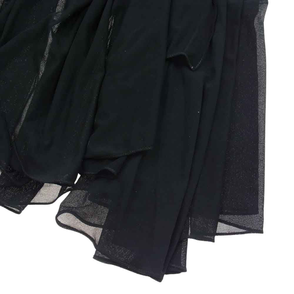 LOEWE ロエベ 2E6320 アシンメトリー ロング ワンピース ドレス ブラック系 40【中古】