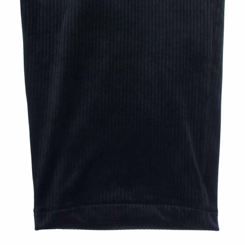 カンビオ コーデュロイ 2タック ワイド パンツ ブラック系 L【美品】【中古】