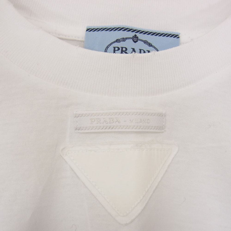 PRADA プラダ 3560A S212 1Y98 CROPPED JERSEY TEE クロップド ロゴ