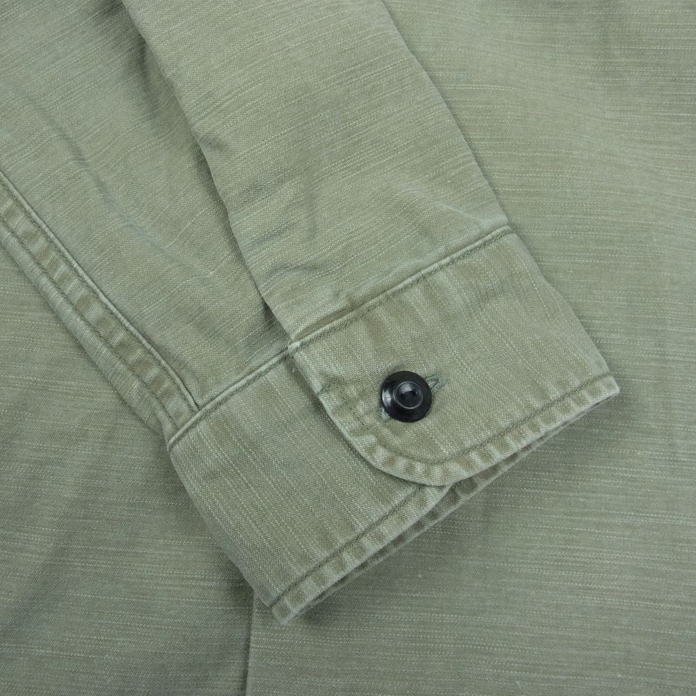 MADISON BLUE マディソンブルー 14AW MB14AW-08-3 HAMPTON WORK ハンプトン コットン ワーク 長袖 シャツ カーキ系 F【中古】