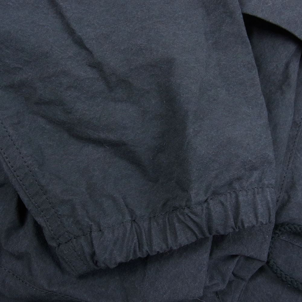 snowpeak スノーピーク Indigo C/N Anorak 60/40クロス 硫化染め アノラック プルオーバー ジャケット ブラック系 S【極上美品】【中古】