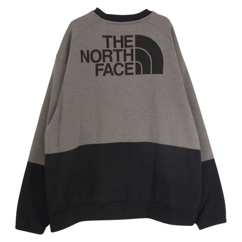 THE NORTH FACE ノースフェイス NF0A3XBL GRAPHIC COLLECTION LONG-SLEEVE CREW  グラフィックコレクション バイカラー ロゴプリント スウェット グレー系 L【中古】