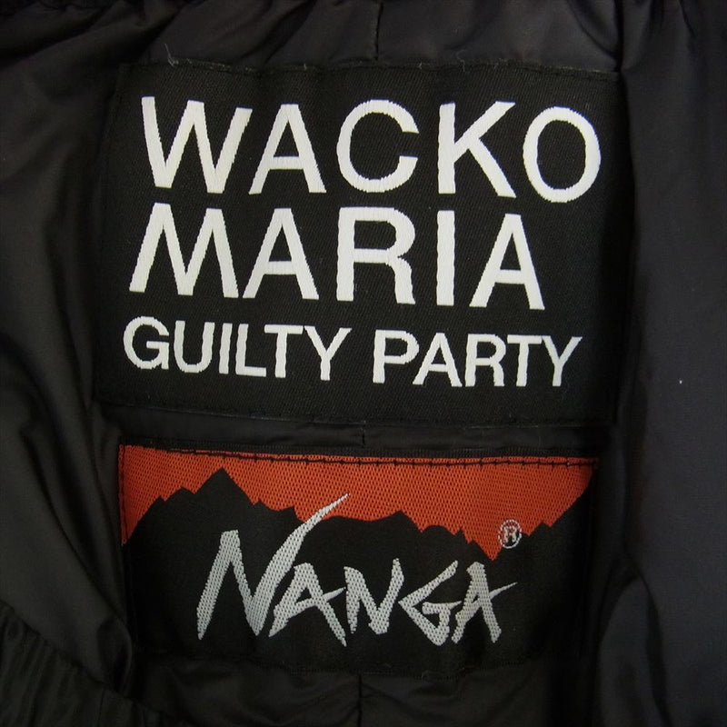 WACKO MARIA ワコマリア 22AW 22FW-WMO-NA05 NANGA DOWN PANTS ナンガ リップストップ ダウン パンツ  ブラック系 L【新古品】【未使用】【中古】