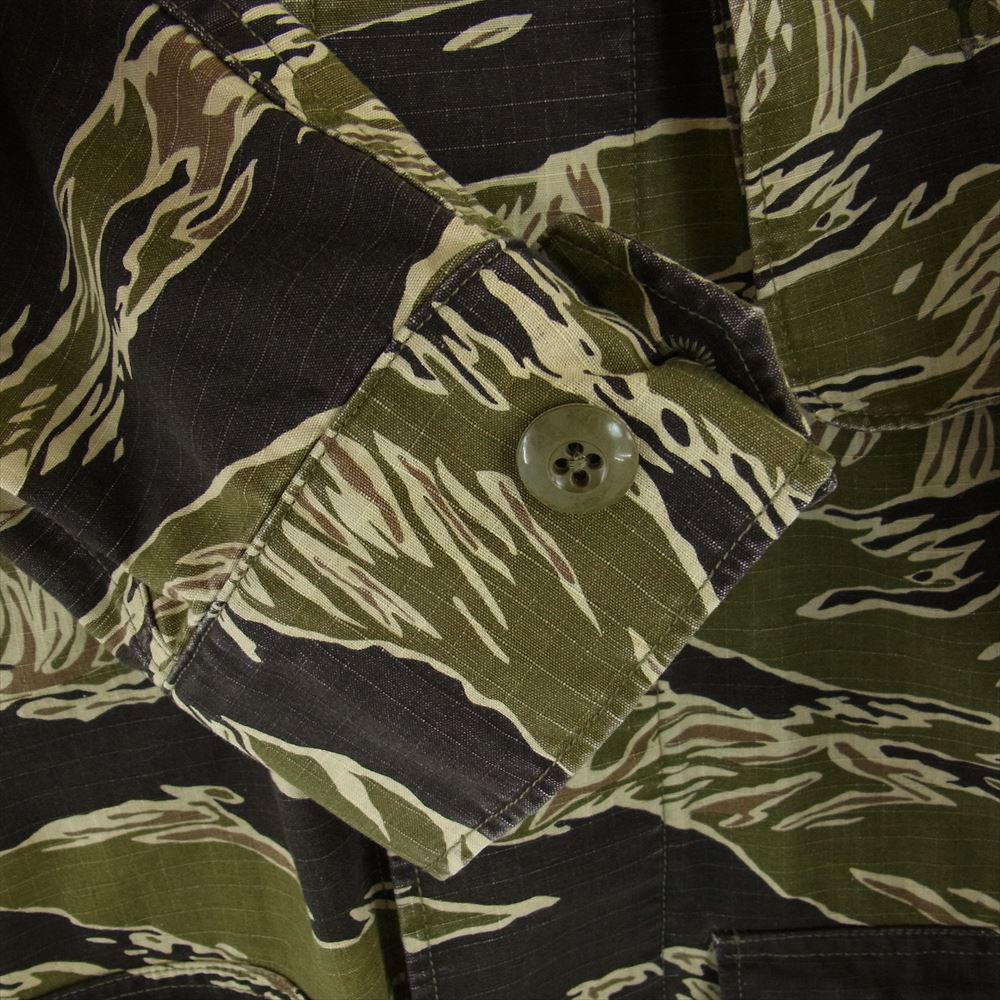 WACKO MARIA ワコマリア 17AW 17FW-WMO-ML32 JUNGLE FATIGUE JACKET TYPE-1 ジャングル ファティーグ ミリタリー コットンリップストップ 長袖 シャツ ジャケット マルチカラー系 S【新古品】【未使用】【中古】