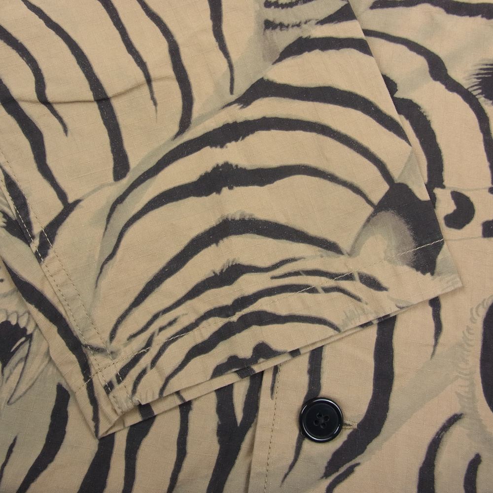 WACKO MARIA ワコマリア 22SS TIMLEHI-WM-ML30 TIM LEHI ARMY SHIRT TYPE-1 ティムリーハイ コットンリップストップ アーミー 長袖 シャツ ベージュ系 M【新古品】【未使用】【中古】