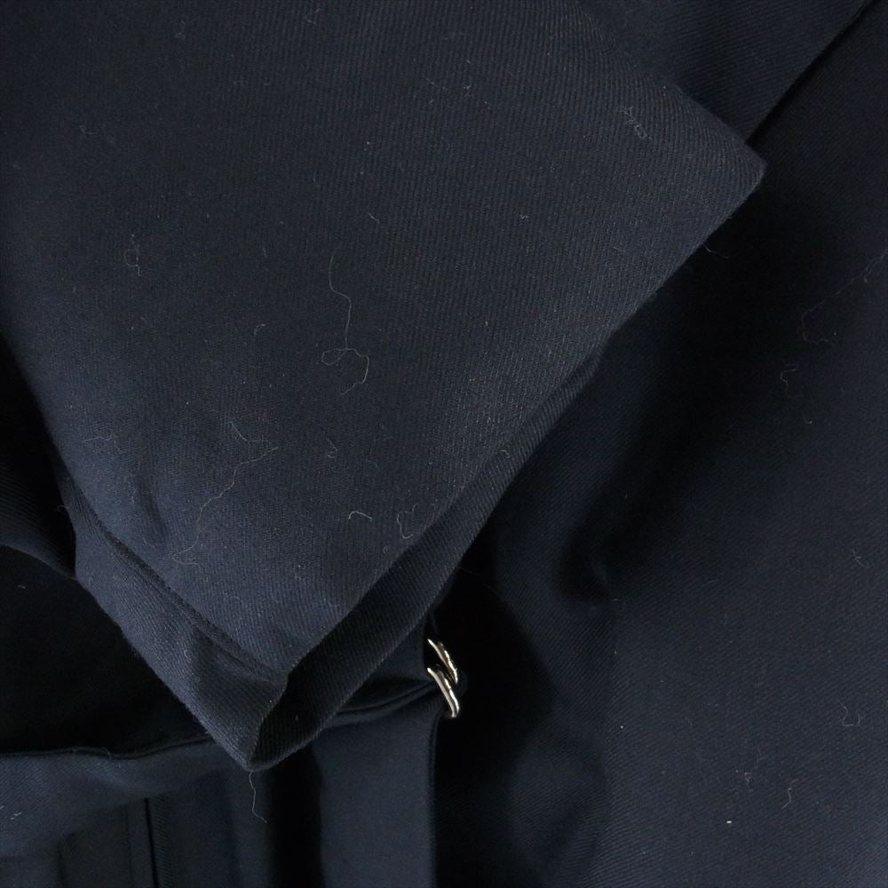 クオン 22AW 142CO010132 KINTSUGI Tielocken Coat 金継ぎ グログラン タイロッケン コート ダークネイビー系 L【新古品】【未使用】【中古】