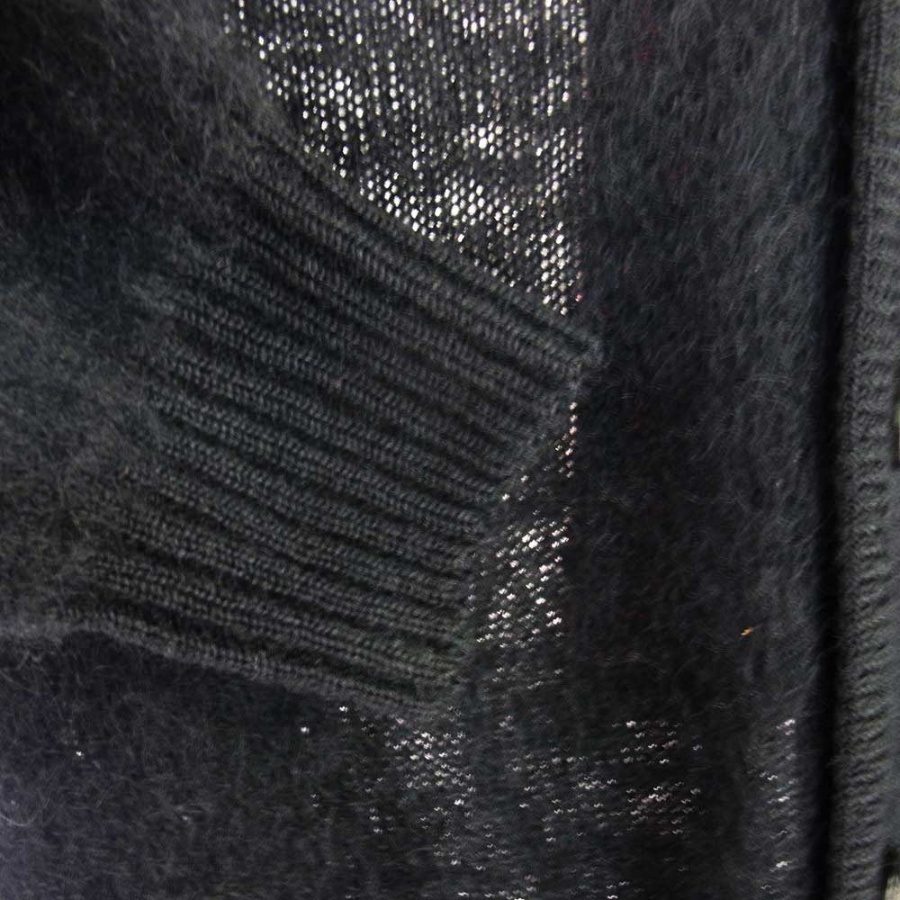 WACKO MARIA ワコマリア 22AW BEP-WM-KN01 BLACK EYE PATCH MOHAIR KNIT CARDIGAN 黒眼帯 ブラックアイパッチ モヘア カーディガン ブラック系 M【新古品】【未使用】【中古】