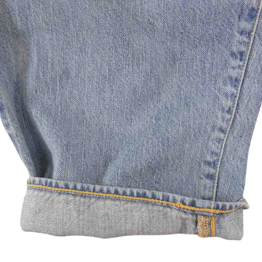 COMOLI コモリ 21SS T01-03012 USED加工 デニム 5Pパンツ インディゴブルー系 2【新古品】【未使用】【中古】