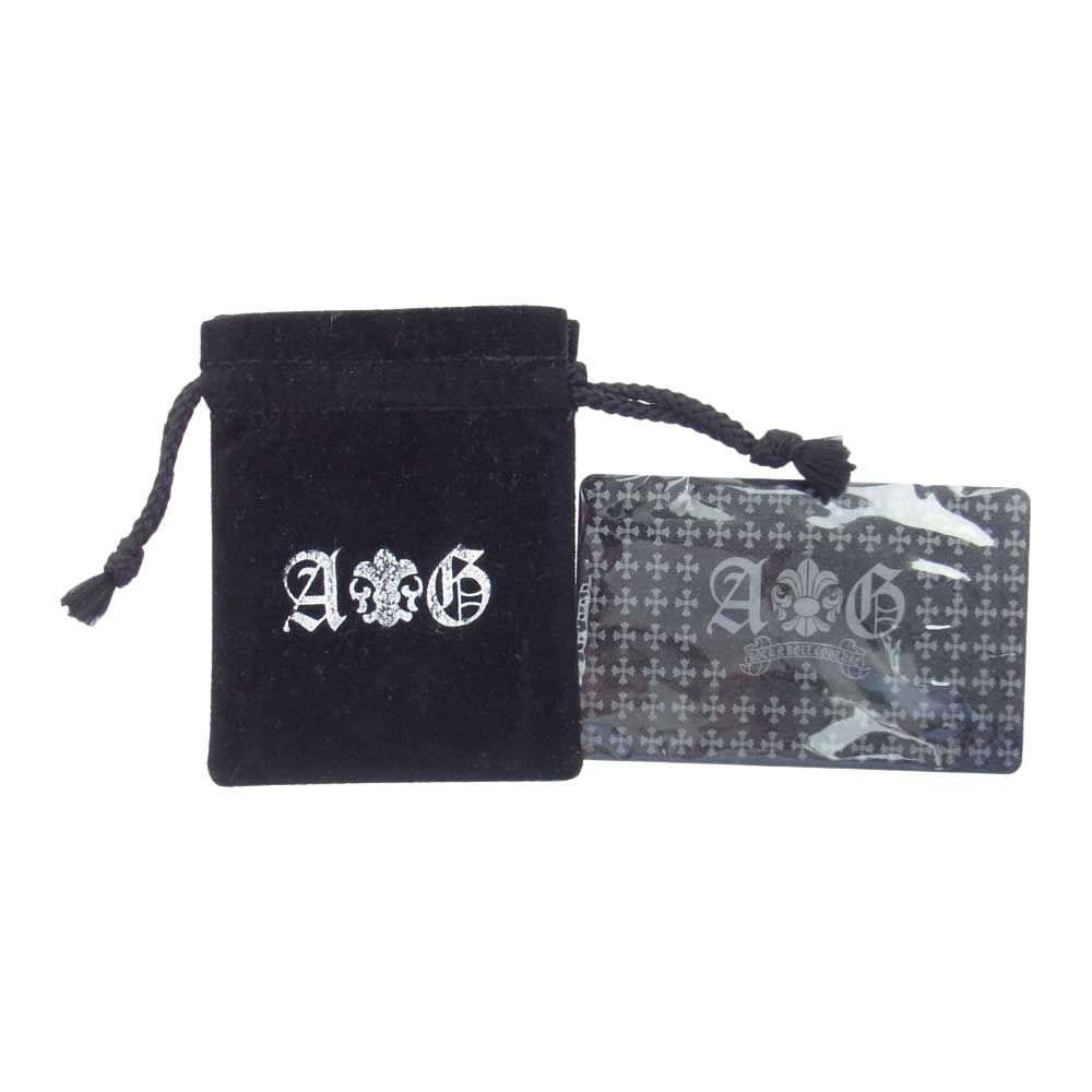 A&G エーアンドジー ギャランティ付属 ダブルスター リング シルバー系 14号【中古】