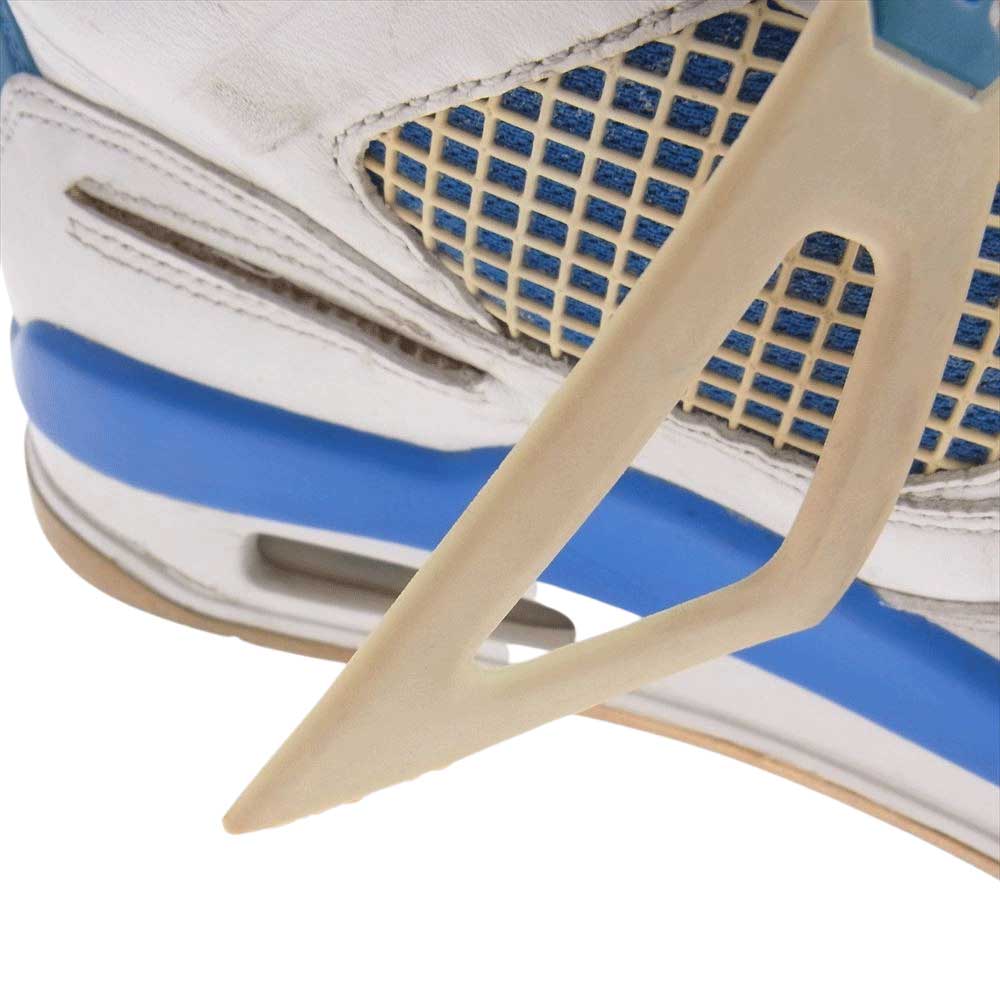 NIKE ナイキ 308497-105 AIR JORDAN 4 Retro エア ジョーダン レトロ スニーカー ホワイト系 27.0cm【中古】