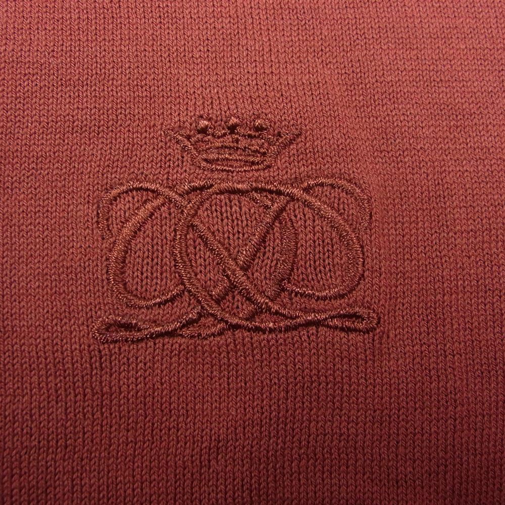 Drawer ドゥロワー 6518-105-0397 D SM CO16G テンジク NSL PO 16G ロゴ刺繍 コットン天竺 ノースリーブ ニット ブラウン系 1【中古】