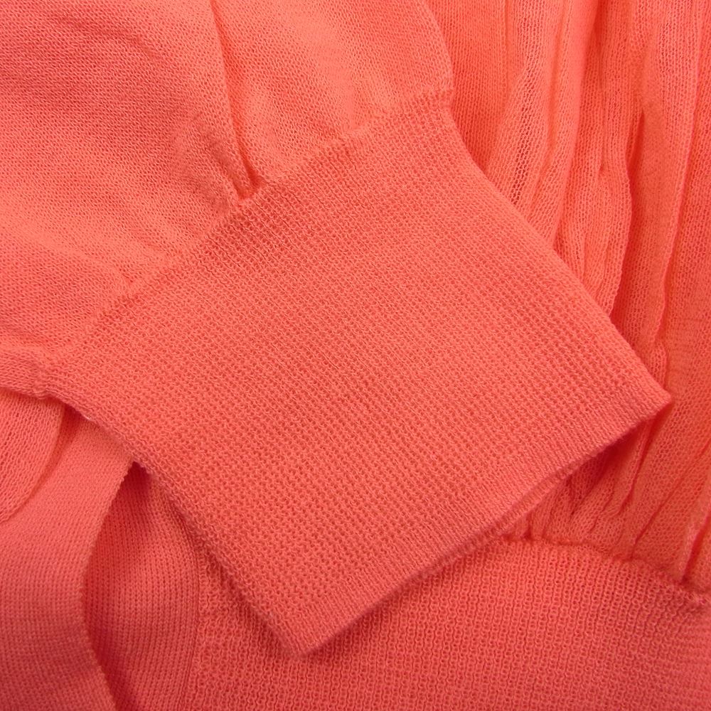 Drawer ドゥロワー 6515-106-0434 D SM CO/NY18G LAYER CGN 18G フロントギャザー カーディガン ピンク系 1【中古】