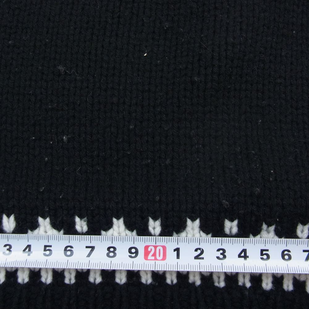 Drawer ドゥロワー 6513-199-0819 D FA2 WO/CA FAIRISLE PO ウール カシミヤ ノルディック ニット ブラック系【中古】