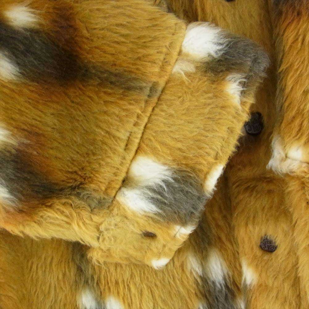 TENDERLOIN テンダーロイン ANIMAL CPO FOX アニマル フェイクファー シャツ ジャケット ブラウン系 S【美品】【中古】