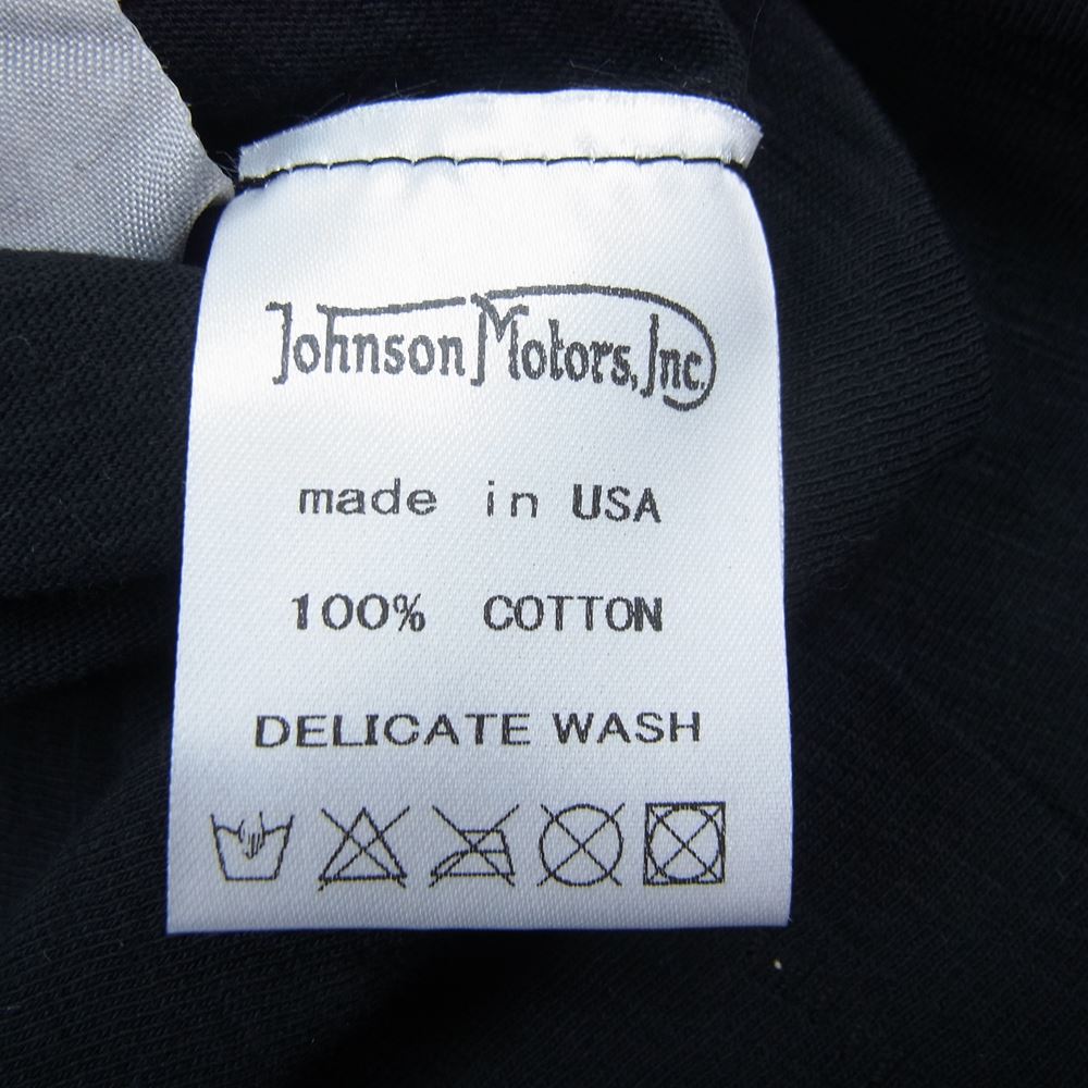 ジョンソンモータース 1938 ロゴ 半袖 プリント Tシャツ ブラック ブラック系 S【中古】