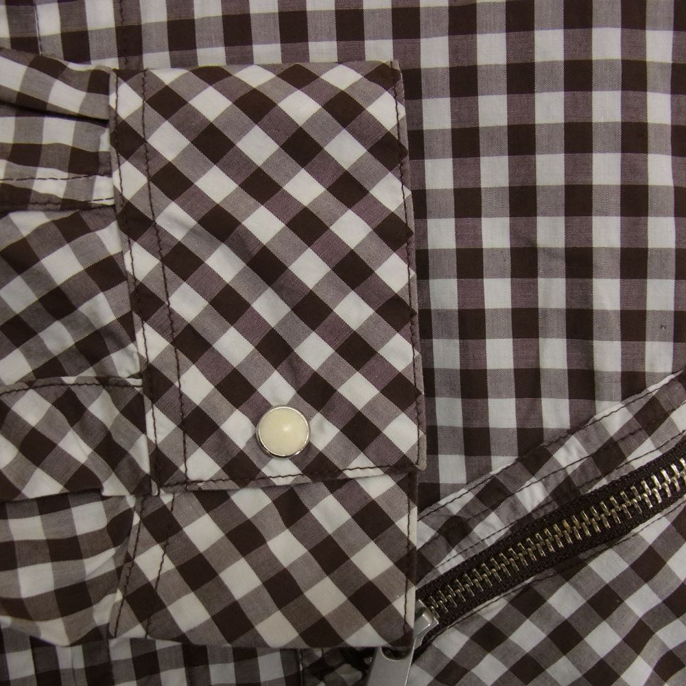 nonnative ノンネイティブ NN-S4109 RANCHER FULL ZIP L/S SHIRT COTTON BROAD GINGHAM CHECK ブラウン系 2【中古】