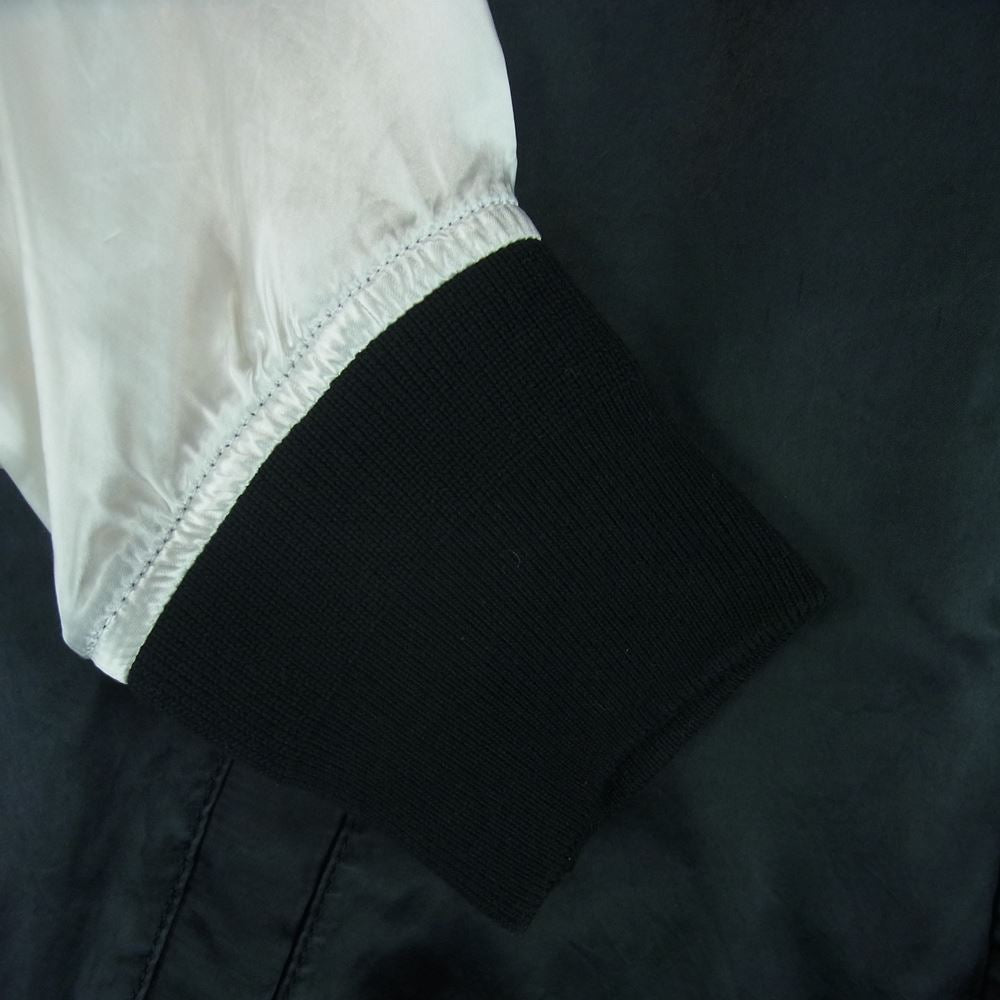 BLACK COMME des GARCONS ブラックコムデギャルソン 1M-J022 AD2013 総キュプラ ラグラン切替 スカジャン ブラック系 ホワイト系 M【中古】