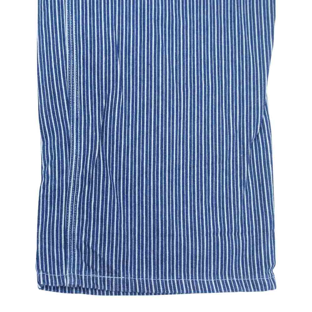 ブルックリンオーバーオール USA製 ヒッコリー ペインター パンツ ネイビー系 32【中古】